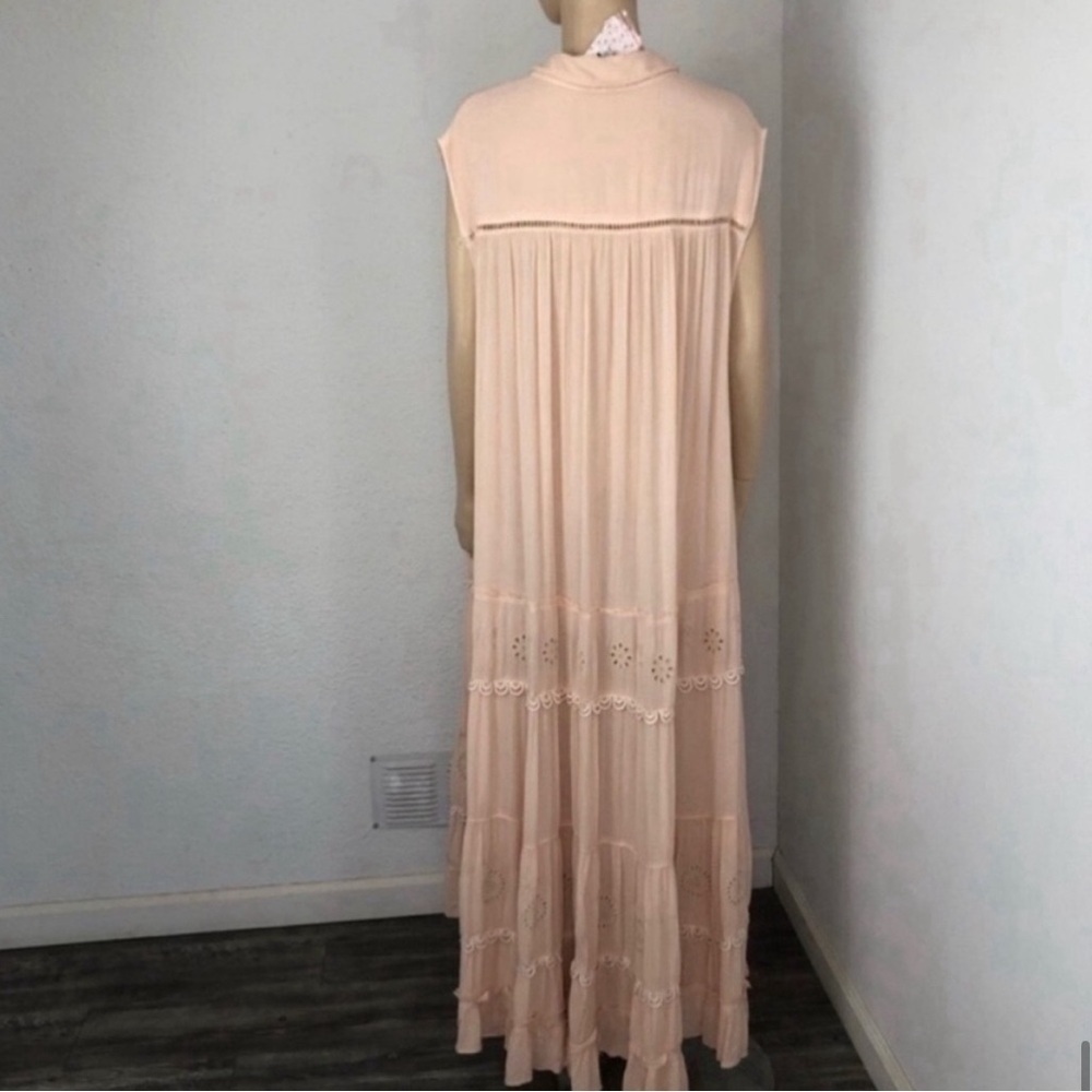 Free People Pretty Cozy Maxi Smock Dress Ecru maxi - Picture 10 of 16